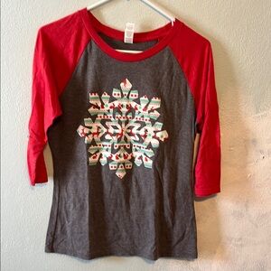 Snowflake Raglan Shirt
